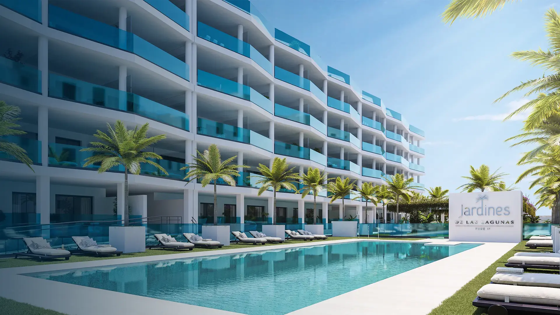 Vista del residencial Jardines de las Lagunas II