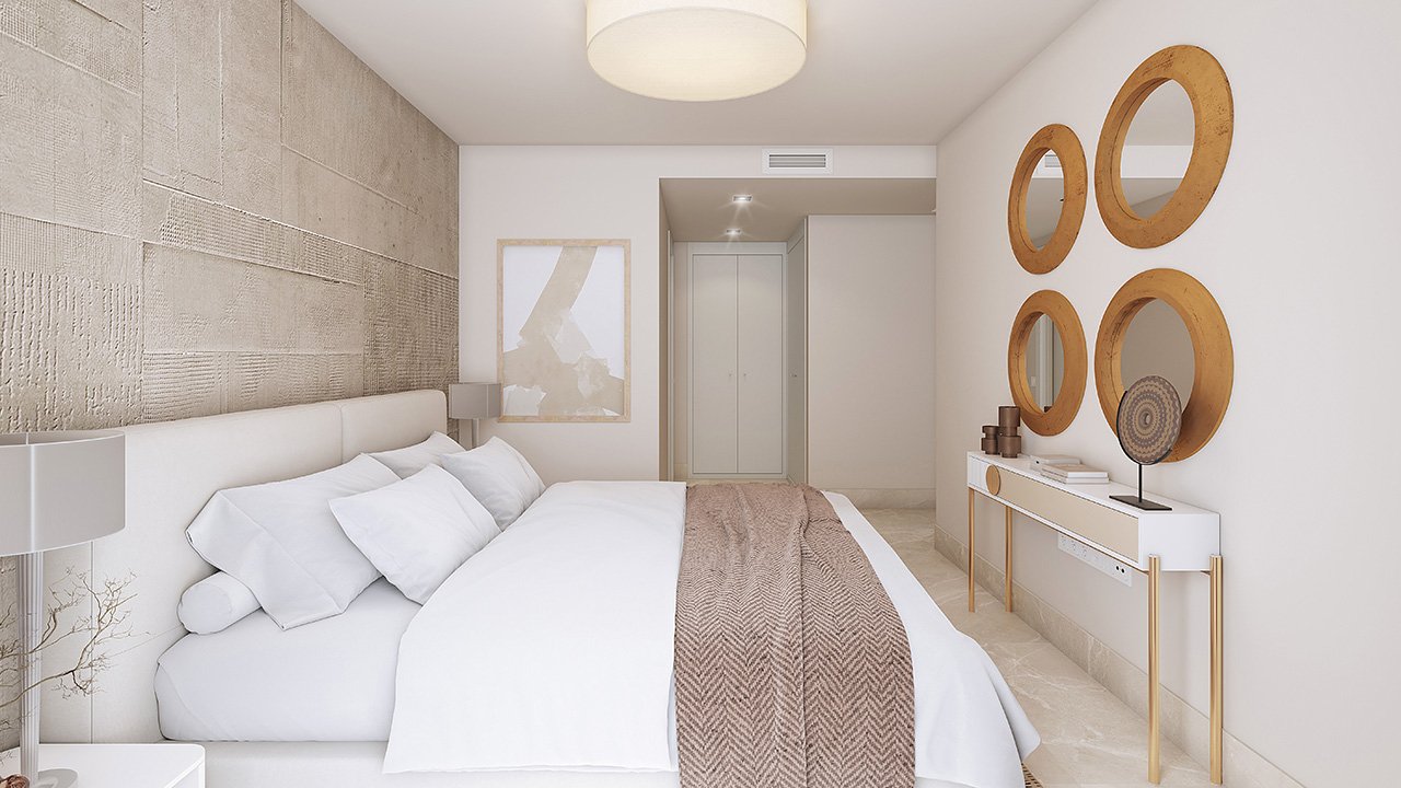 Dormitorio de una vivienda de ejemplo