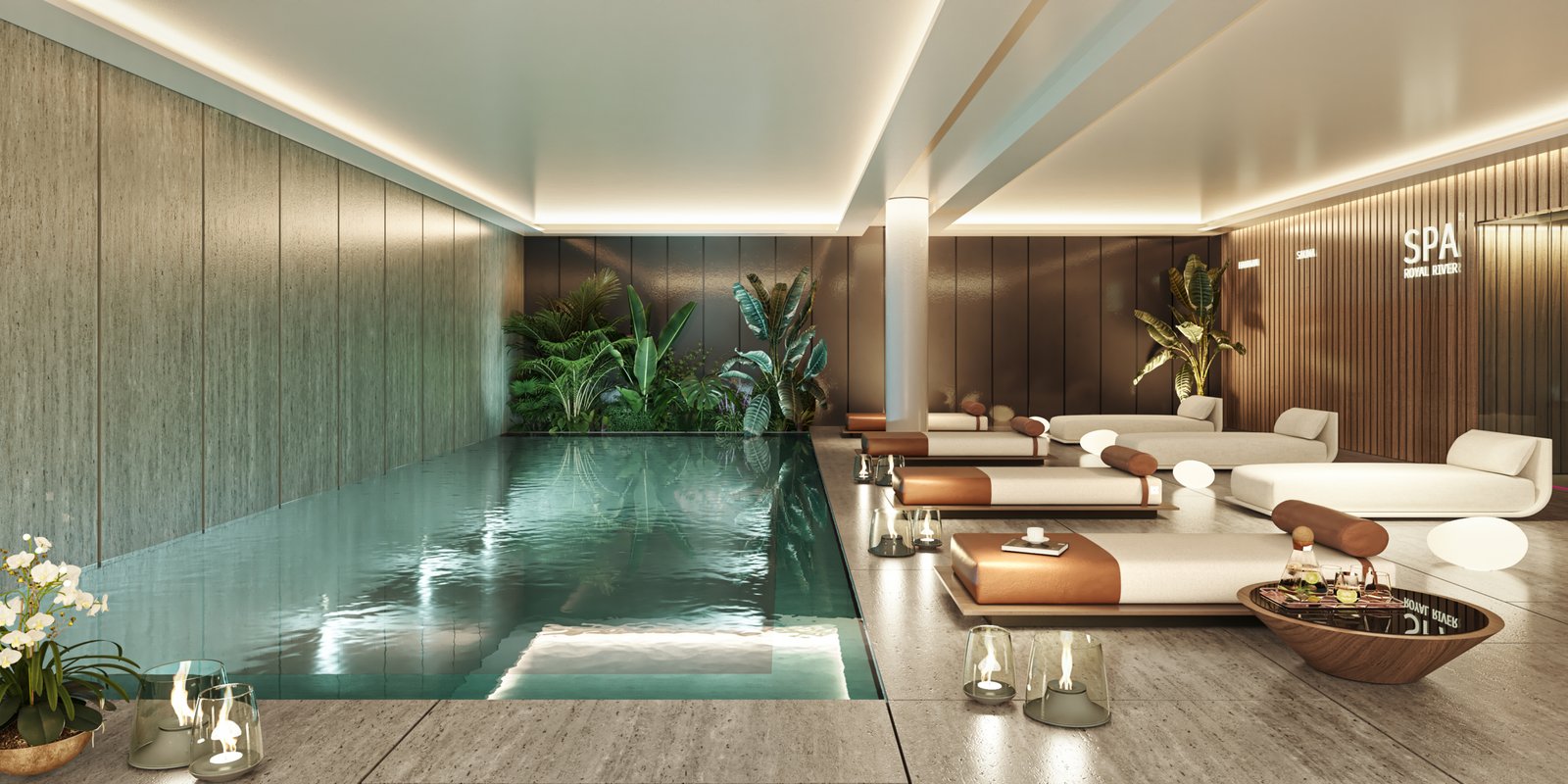 Zona de spa de Royal River