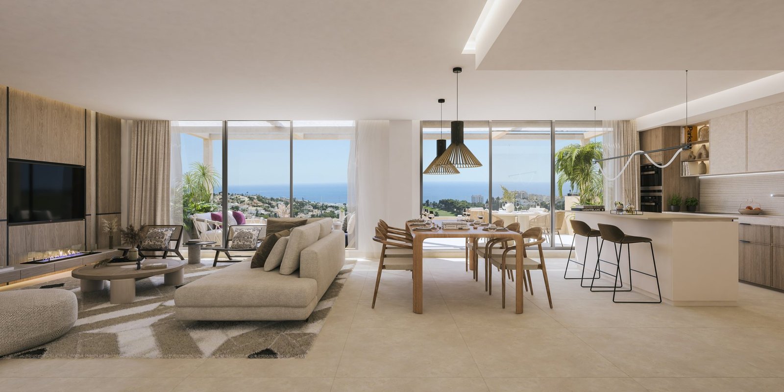 Salón de ático dúplex