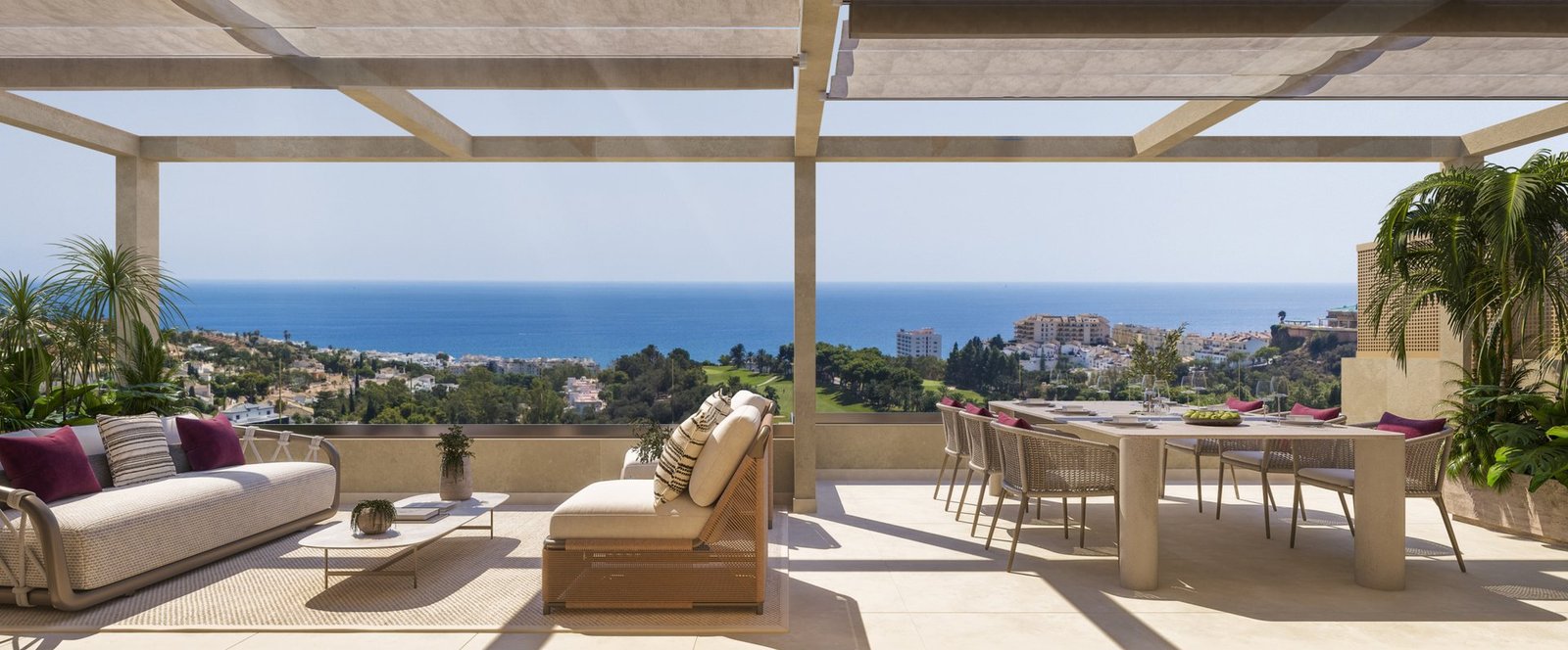 Terraza de ático dúplex