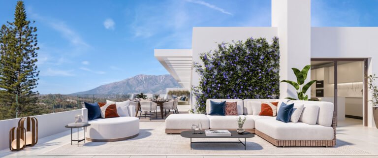 GV-HG-3-4A · Ático de 2 dormitorios con gran terraza en Helvet Green en Mijas Golf, Las Lagunas de Mijas