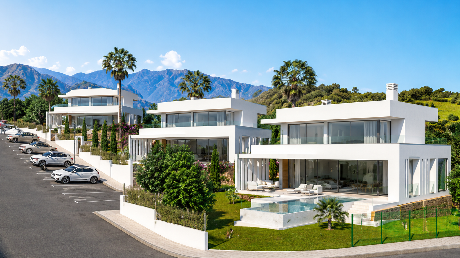 Vista general de Tree Villas en La Cala Golf